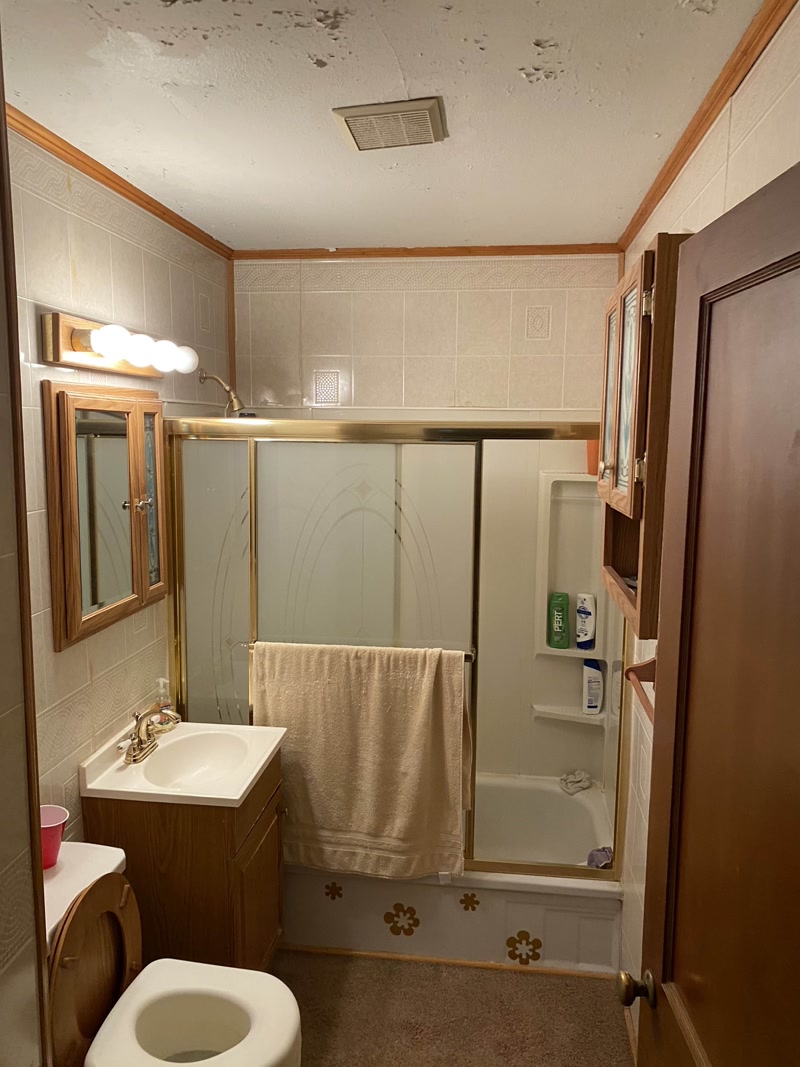 Bathroom before remodel