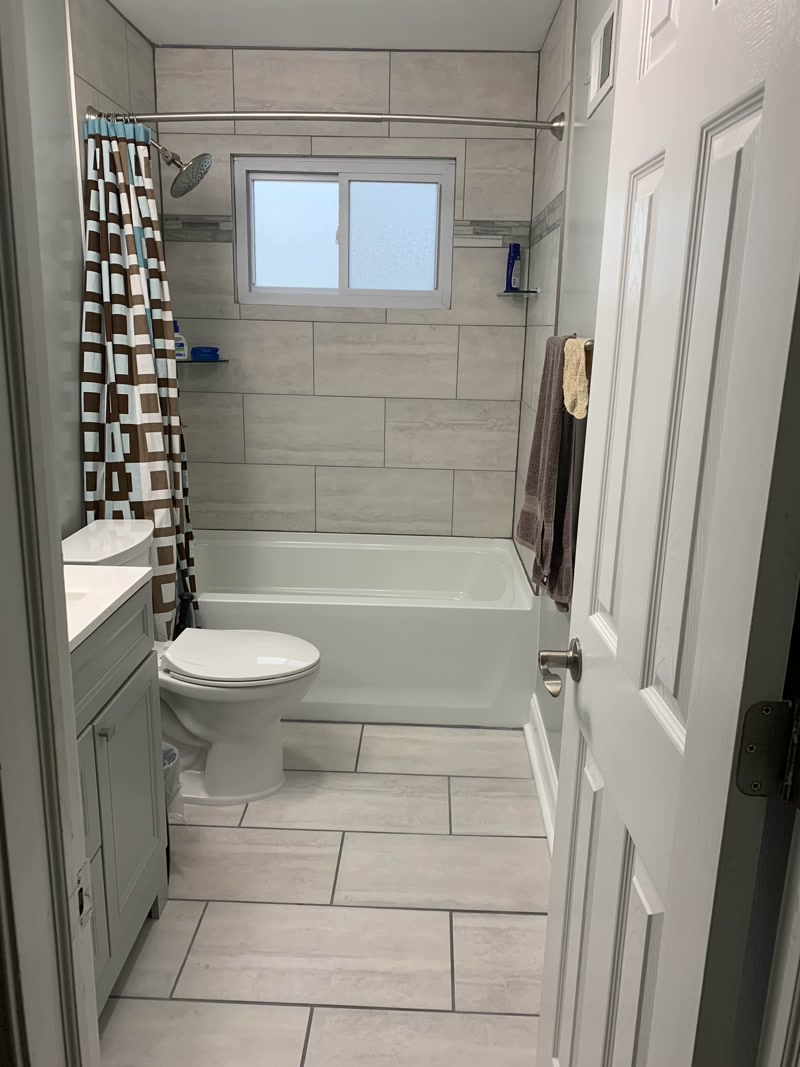 Bathroom after renovation