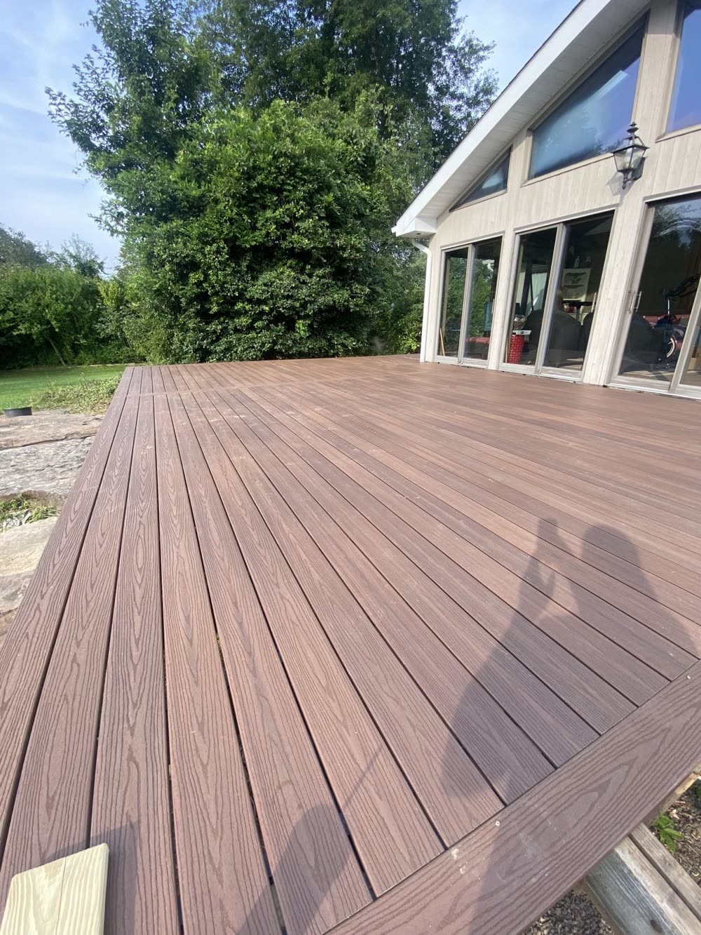 Deck during installation