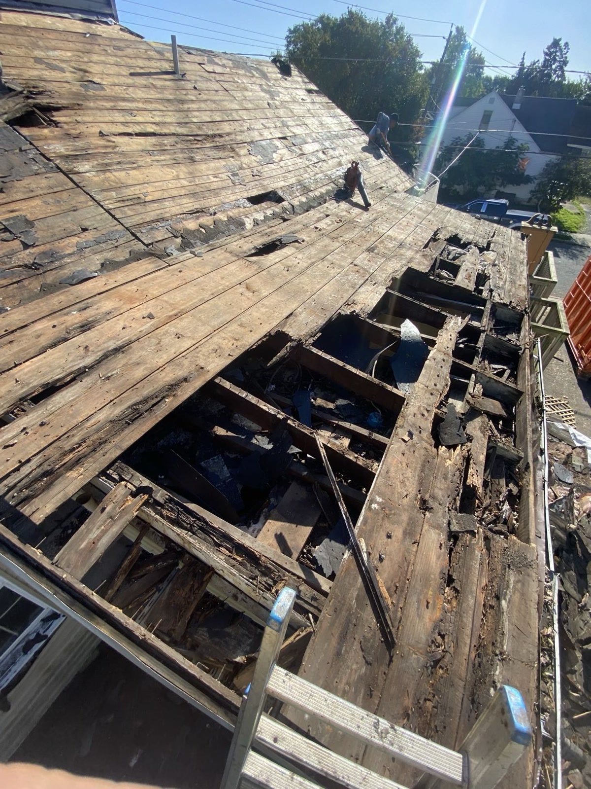 Rotted roof decking