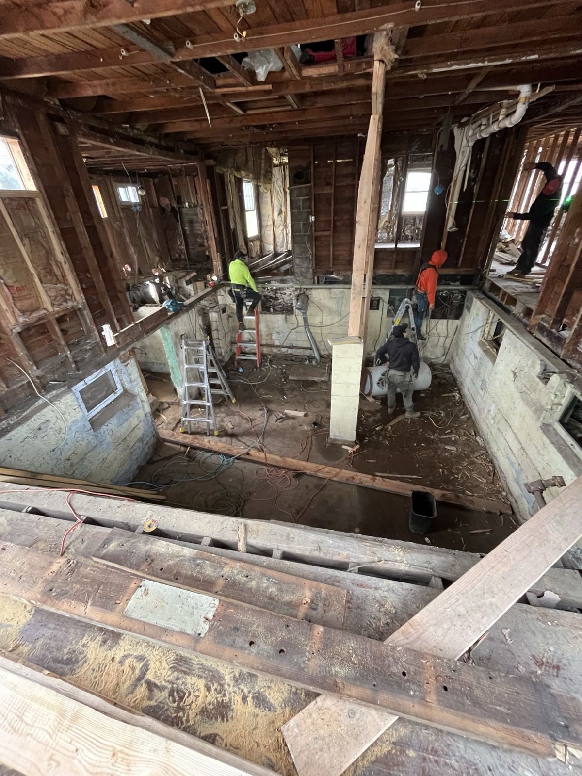 First floor removed