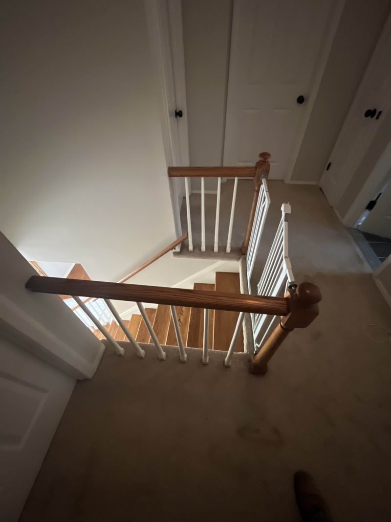 Interior before railing replacement