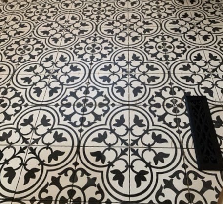 Tile flooring installation